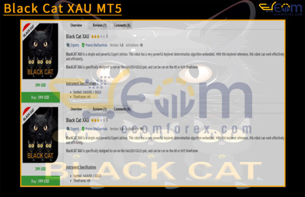 Black Cat XAU MT5 Review