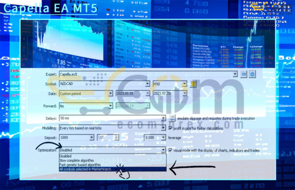 Capella EA MT5 Input