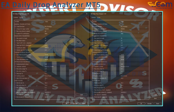 EA Daily Drop Analyzer MT5 Input