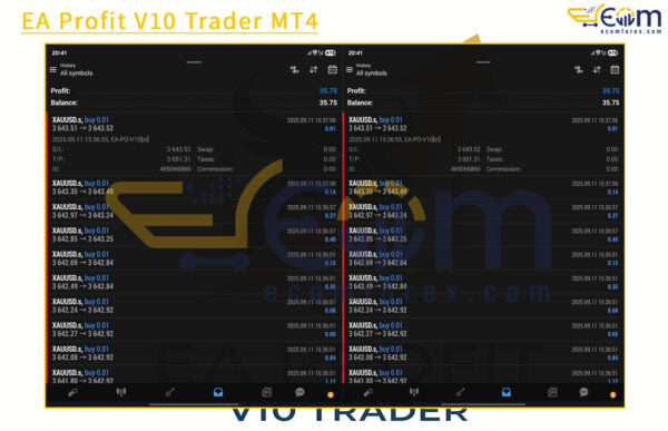 EA Profit V10 Trader MT4 Live Signal