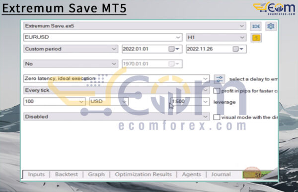 Extremum Save MT5 Input