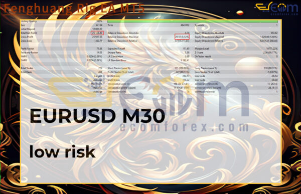 Fenghuang Rig EA MT5 Backtests Result