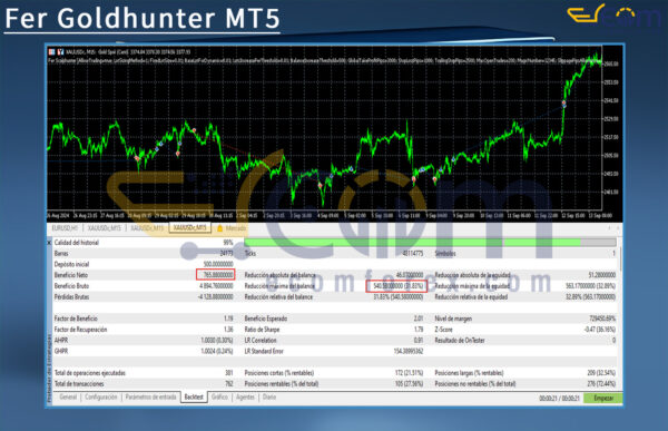 Fer Goldhunter MT5 Backtests