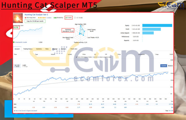 Hunting Cat Scalper MT5 Live Result