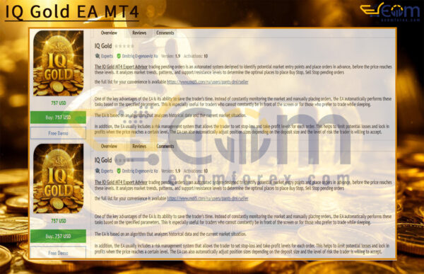 IQ Gold EA MT4 Review