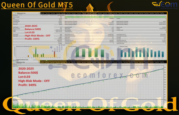 Queen Of Gold MT5 Backtests