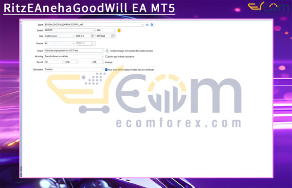 RitzEAnehaGoodWill EA MT5 Input