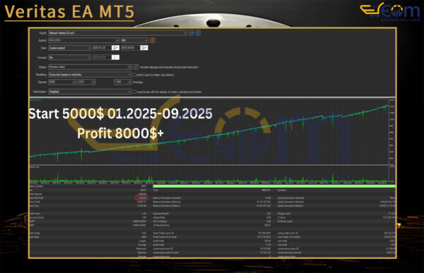 Veritas EA MT5 Backtest