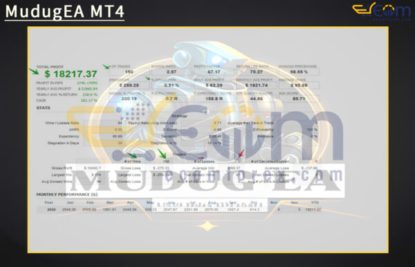 MudugEA MT4 Backtest Result