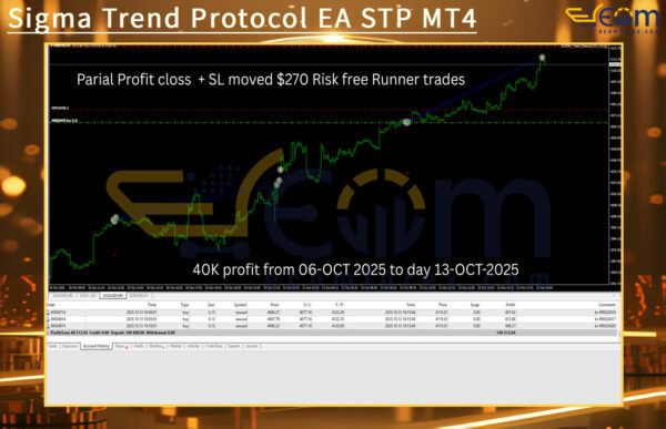 Sigma Trend Protocol EA STP MT4 Backtest