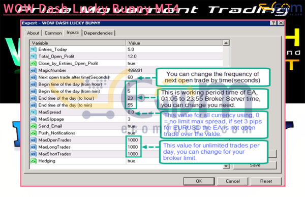 WOW Dash Lucky Bunny Input