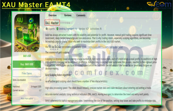 XAU Master EA MT4 Review