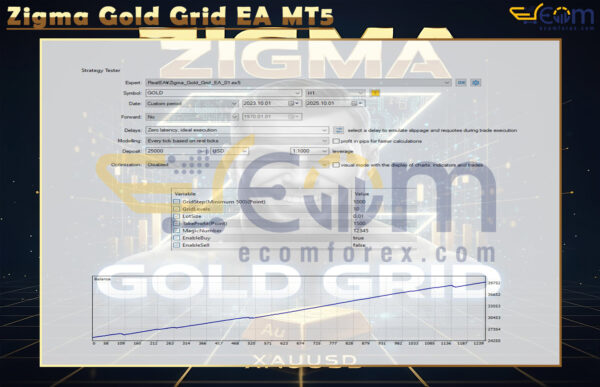 Zigma Gold Grid EA MT5 Input