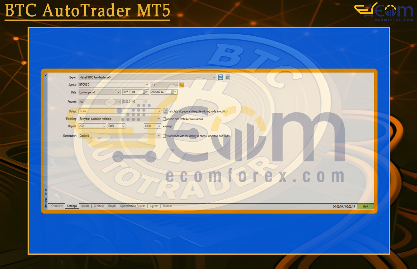 BTC AutoTrader MT5 Setting