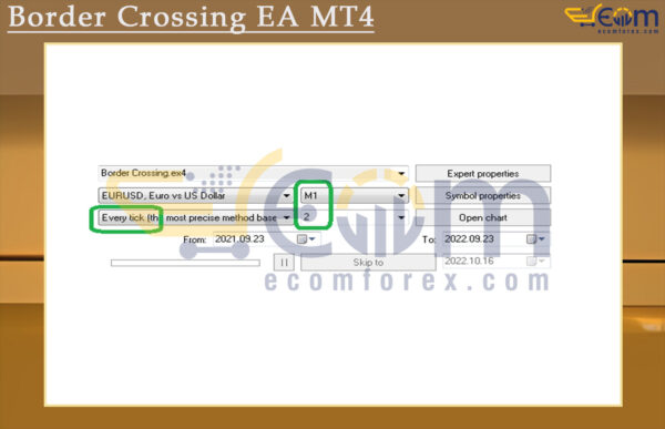 Border Crossing EA MT4 Input