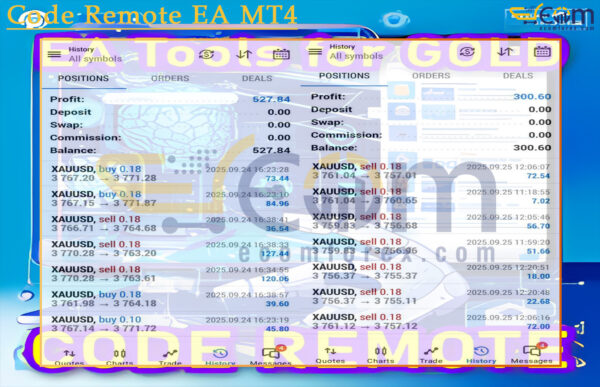 Code Remote EA MT4 Live Signal