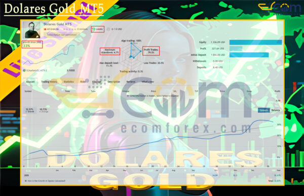 Dolares Gold MT5 Live Result
