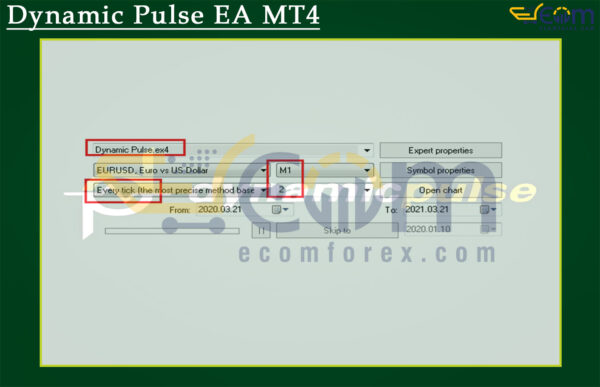 Dynamic Pulse EA MT4 Input