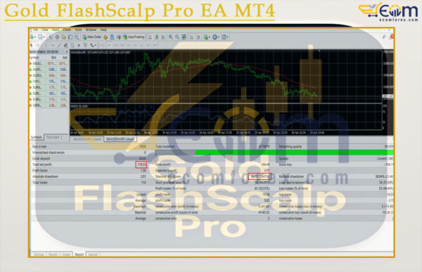 Gold FlashScalp Pro EA MT4 Backtest