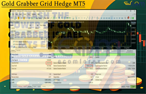 Gold Grabber Grid Hedge MT5 Backtest