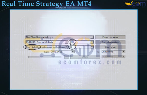 Real Time Strategy EA MT4 Input