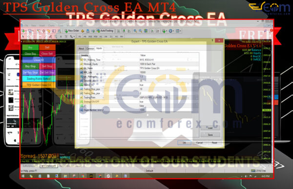 TPS Golden Cross EA MT4 Review