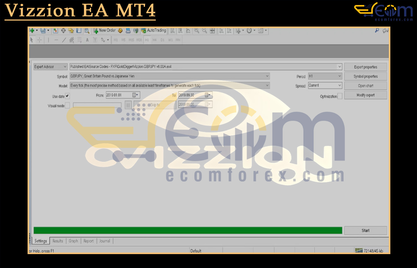 Vizzion EA MT4 Input