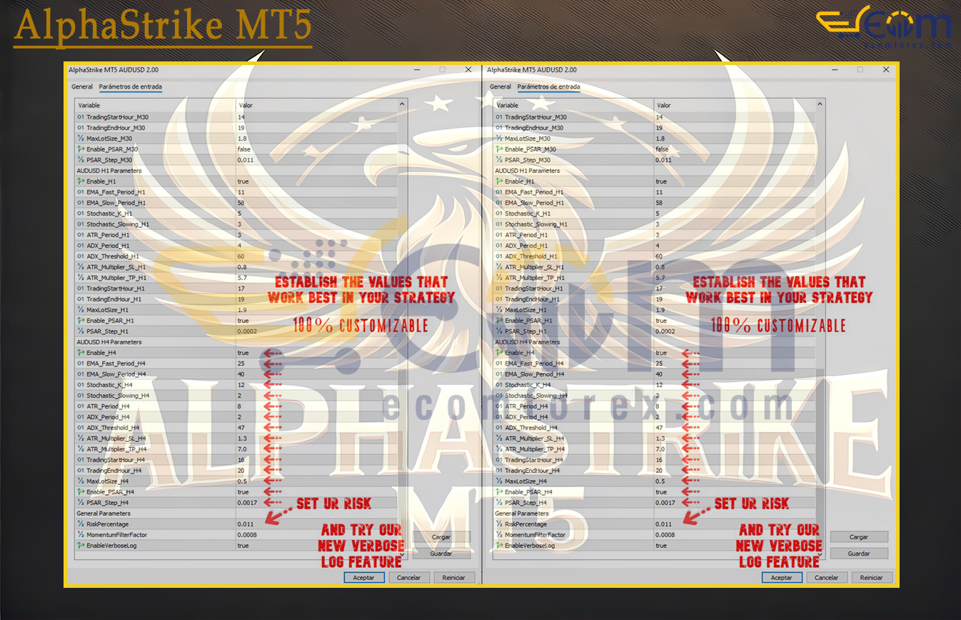 AlphaStrike MT5 Input