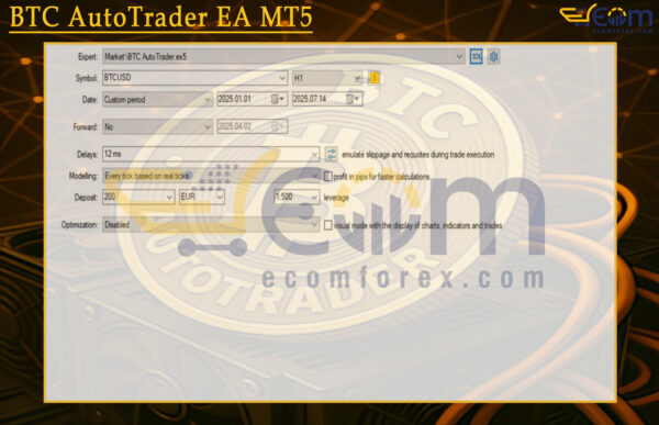 BTC AutoTrader EA MT5 Setting