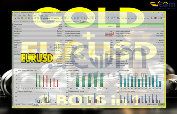 DUO Gold EurUsd ict killzones MT5 Backtest