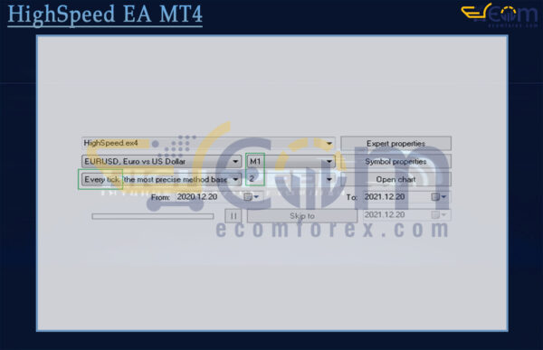 HighSpeed EA MT4 Setting