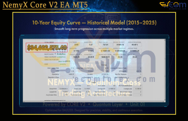 NemyX Core V2 EA MT5 Backtest