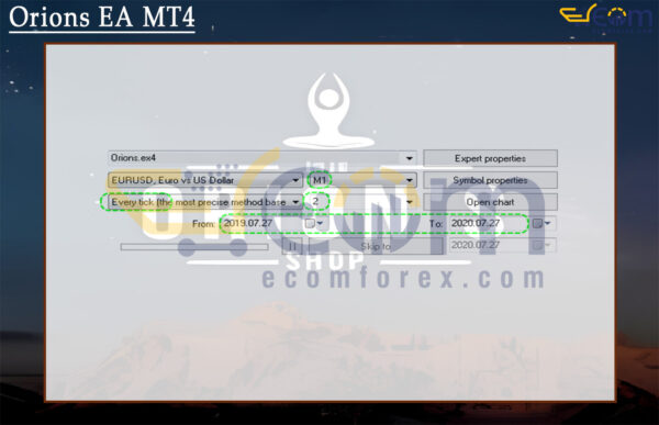 Orions EA MT4 Setting