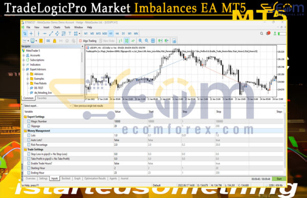 TradeLogicPro Market Imbalances EA MT5 Input