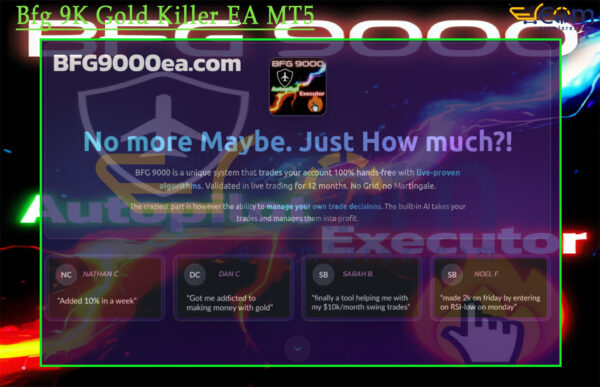 Bfg 9K Gold Killer EA MT5 Review