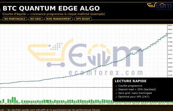 Bitcoin Quantum Edge Algo MT5 Backtest