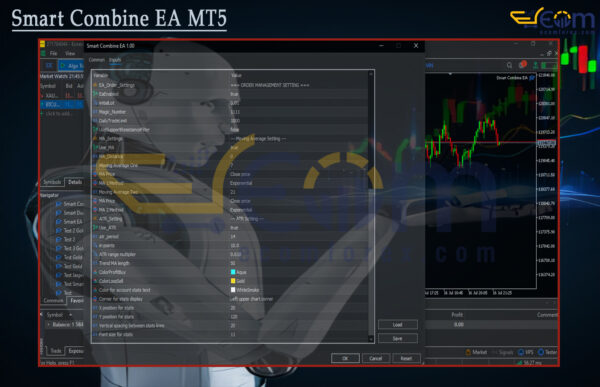 Smart Combine EA MT5 Input