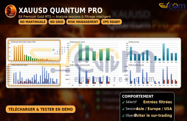 Xauusd Quantum Pro EA MT5 Backtest
