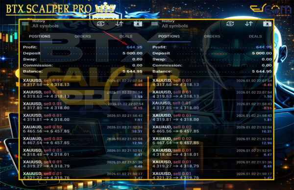 BTX SCALPER PRO MT5 Live Signal