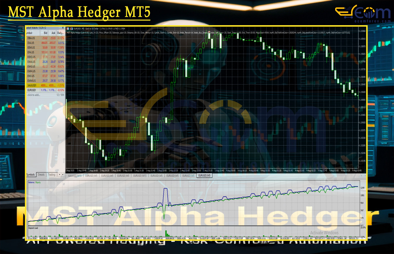 MST Alpha Hedger MT5 Backtest