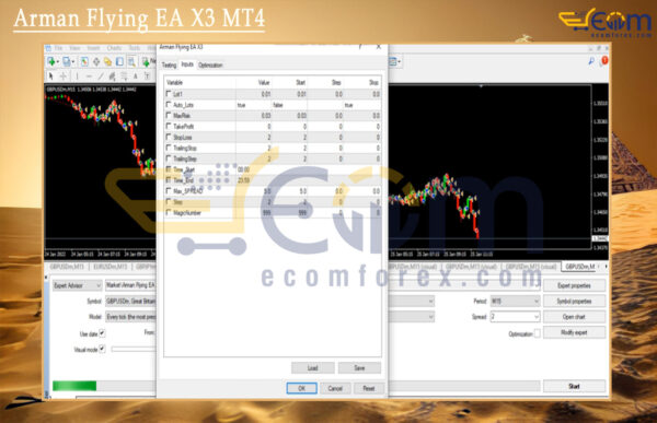 Arman Flying EA X3 MT4 Input