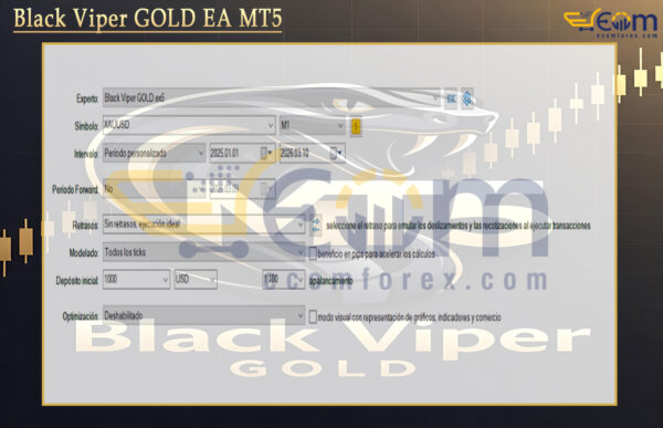 Black Viper GOLD EA MT5 Input