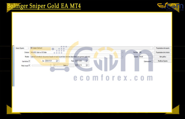 Bolinger Sniper Gold EA MT4 Setting