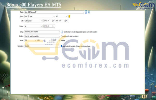 Boom 500 Players EA MT5 Setting