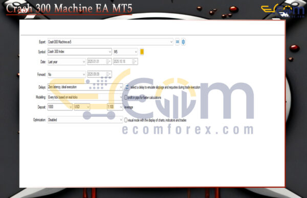 Crash 300 Machine EA MT5 Setting