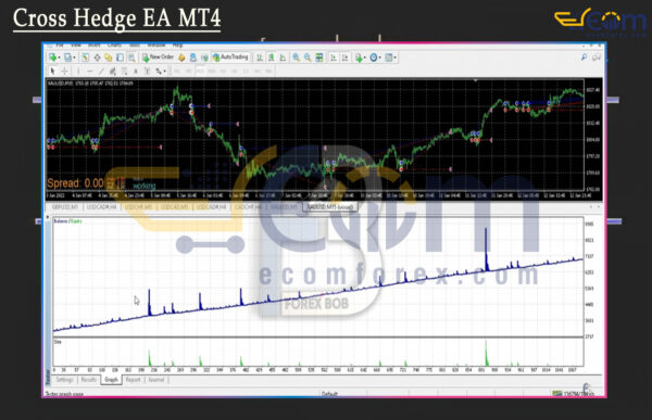 Cross Hedge EA MT4 Backtest