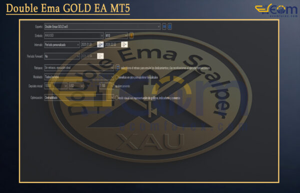 Double Ema GOLD EA MT5 Setting