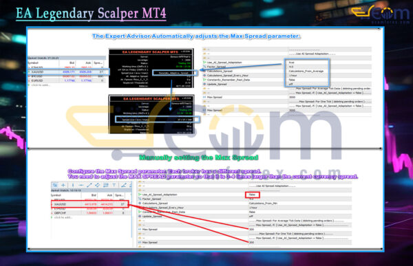 EA Legendary Scalper MT4 Input