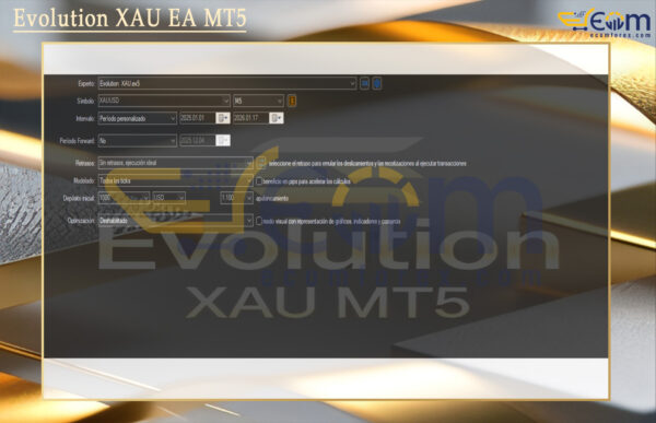 Evolution XAU EA MT5 Setting