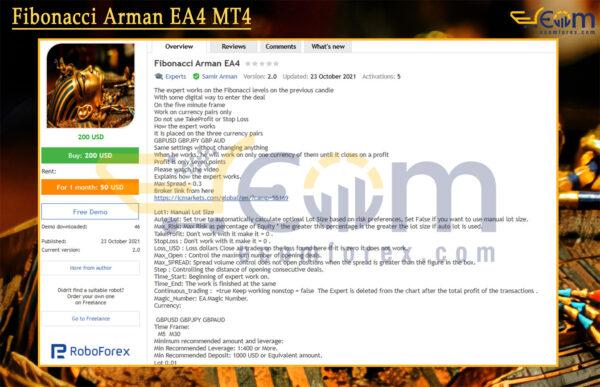 Fibonacci Arman EA4 Review